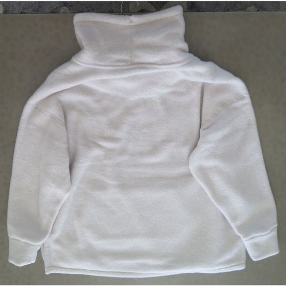 Nike DM1621 Women's Sz M Off White Soft Sherpa Fleece Funnel Neck Pullover $85 - Picture 8 of 8